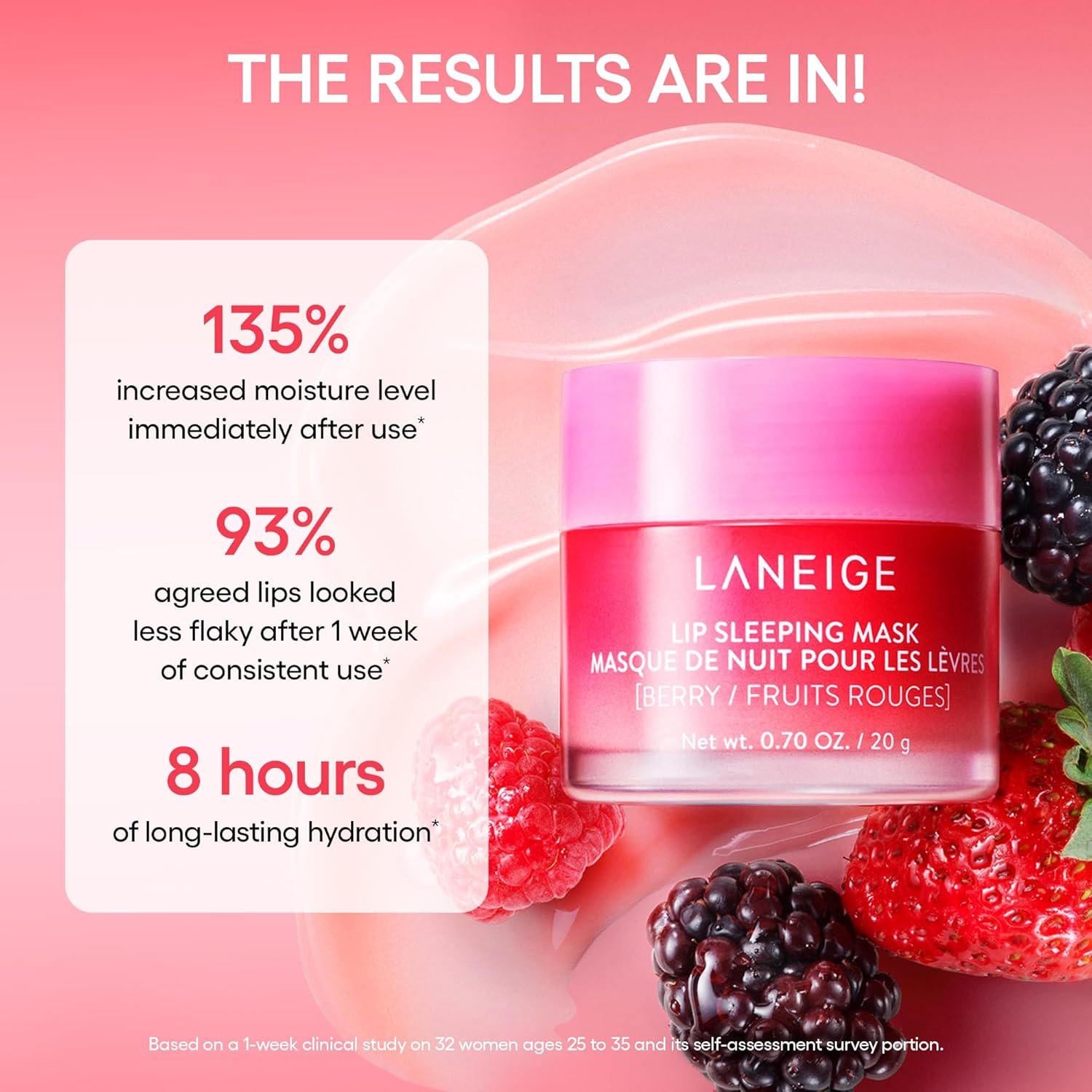 LANEIGE - Laneige Lip Sleeping Mask - réf Cotton Candy 20g