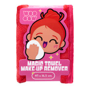 WOO OOW - Magic Towel, Serviette magique démaquillante ultra douce - réf Red