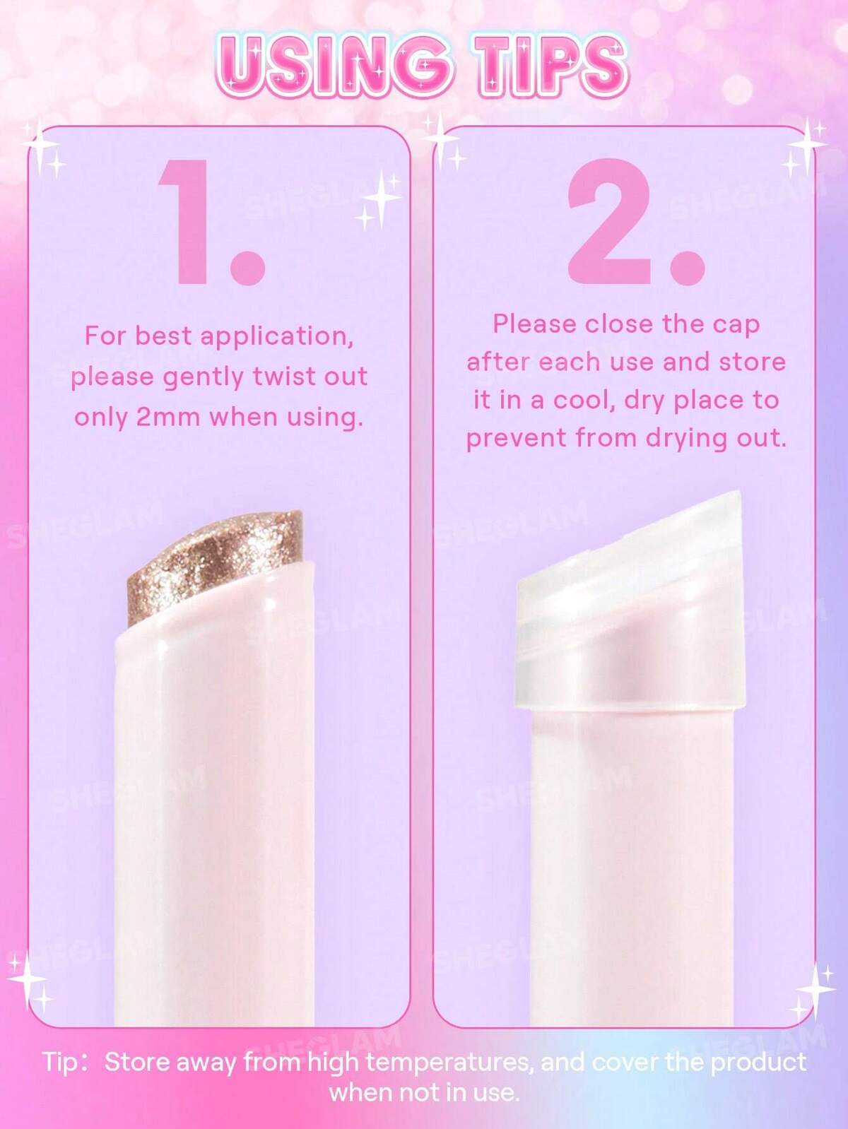 SHEGLAM - Crystal Jelly Glaze Stick - réf Bronze Dust