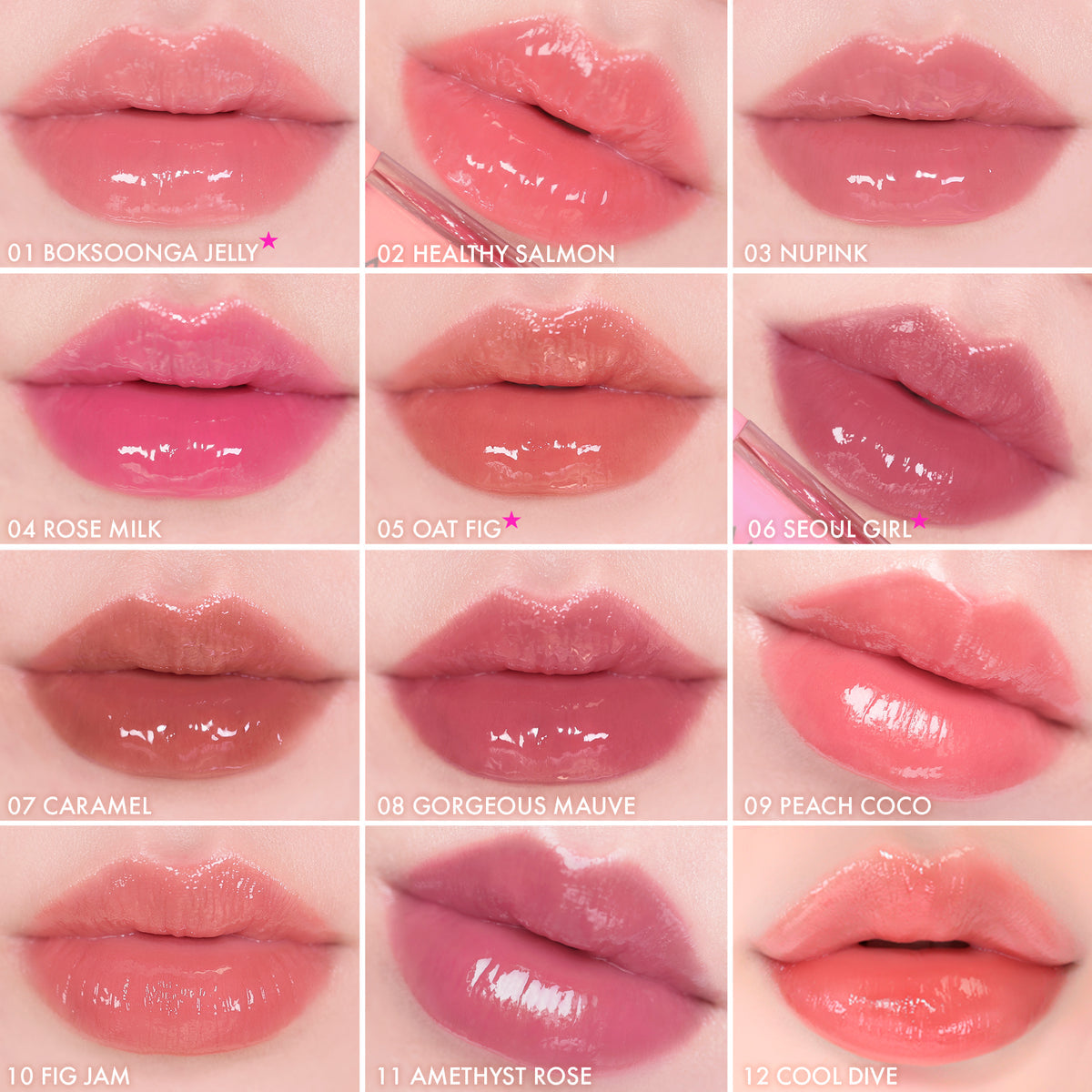 AMUSE - Lip Jelly Gloss + Tint - réf 04 Rose Milk
