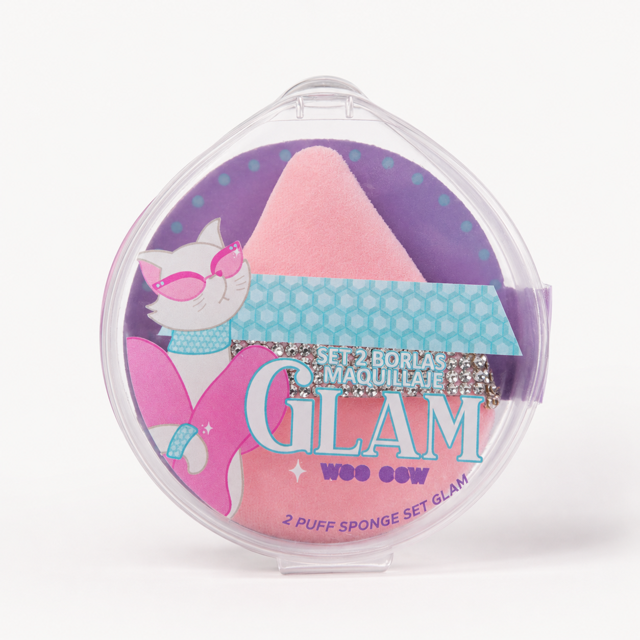 WOO OOW - 2 Puff de Maquillage Strass