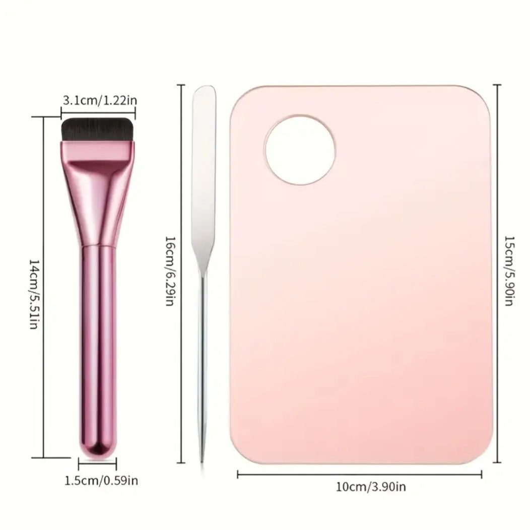 POPPIN - Palette de Mélange + Spatule + Brosse