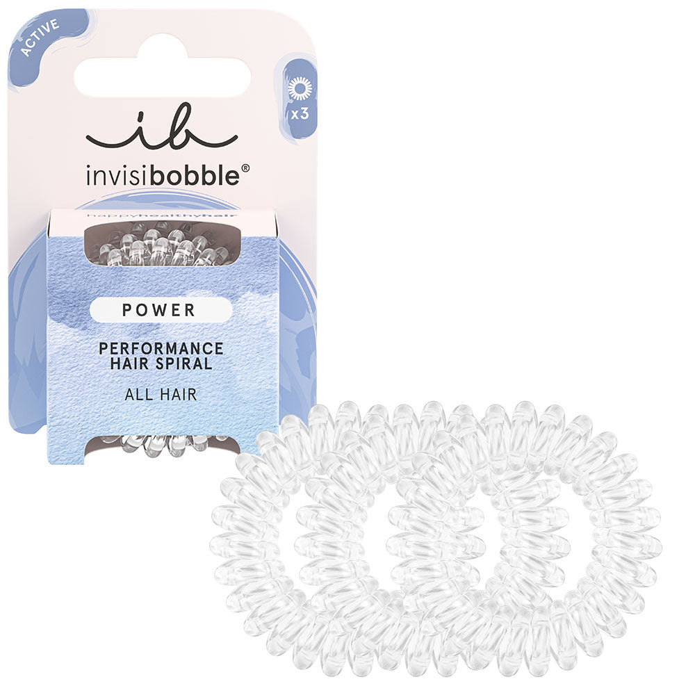 INVISIBOBBLE - Élastique à cheveux, Original Premium Pretzel - réf Crystal Clear ( 3pcs)