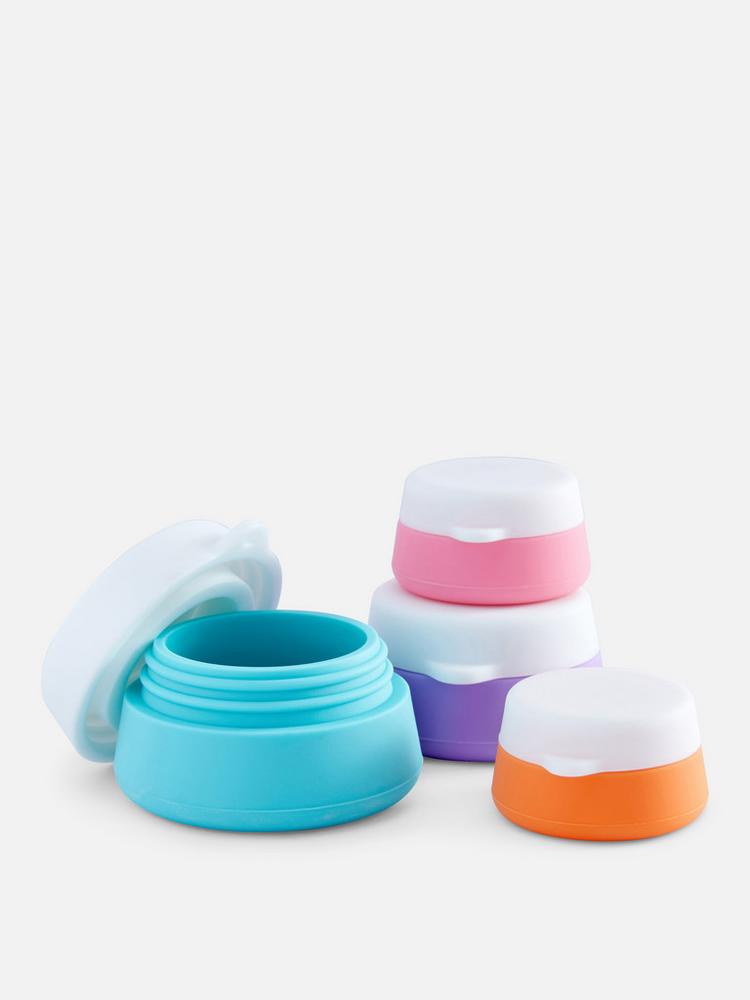 PRIMARK - 4 Petites Pièces Silicone Skincare Travel Jars