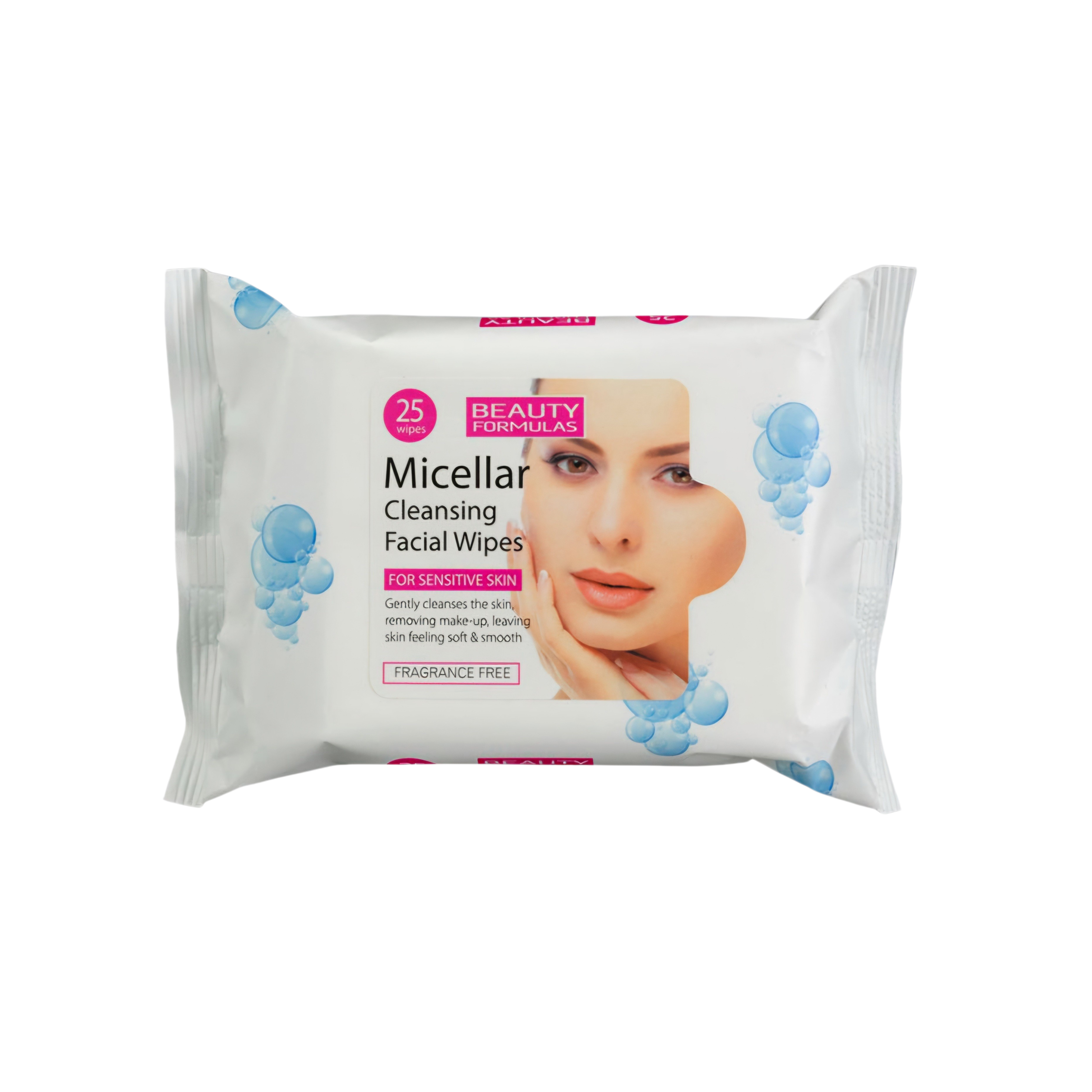 BEAUTY FORMULAS - Lingettes Micellar Cleansing Facial Wipes - 25 Lingettes