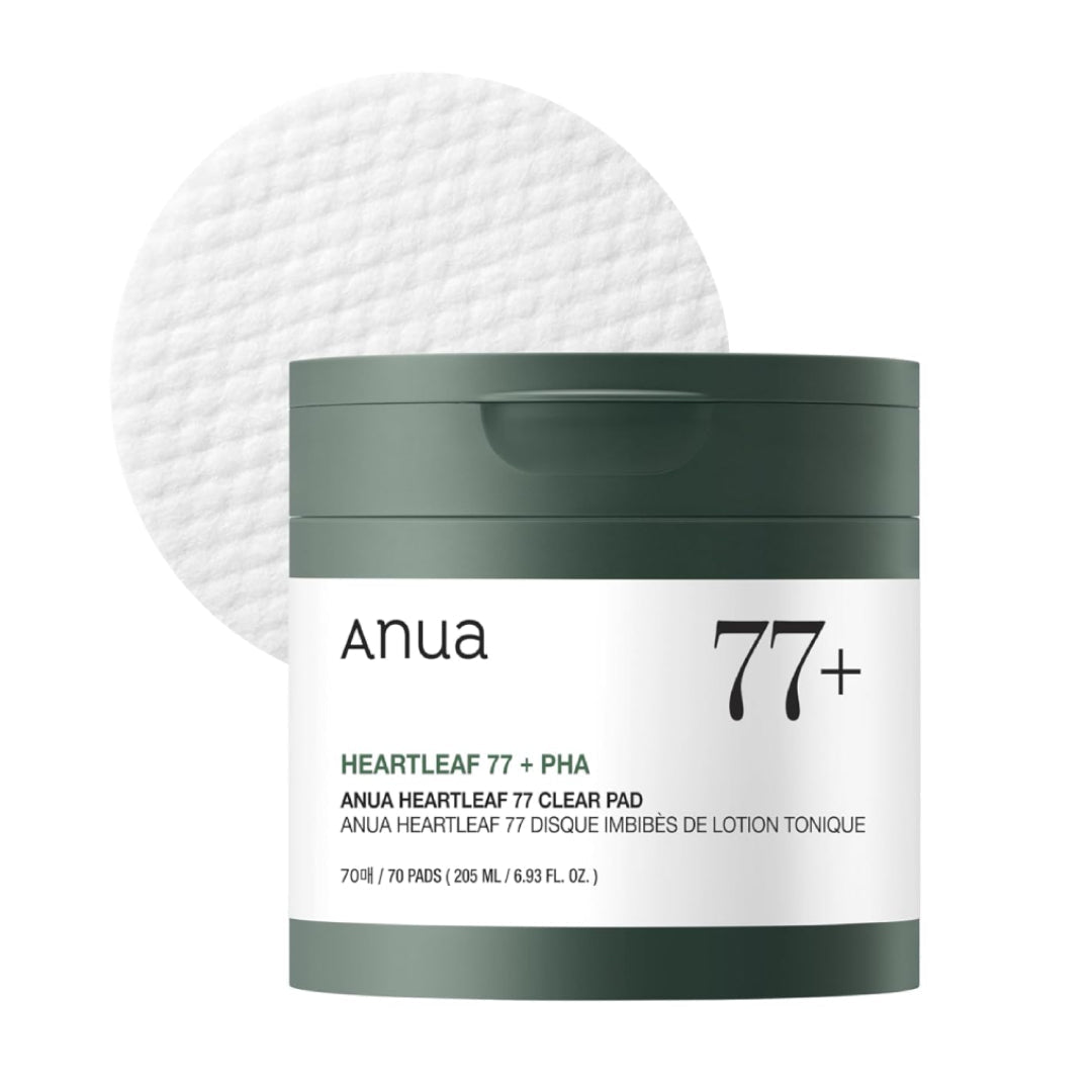 ANUA - Heartleaf 77% + PHA pour Peaux mortes - Exfoliation quotidienne - 70pads