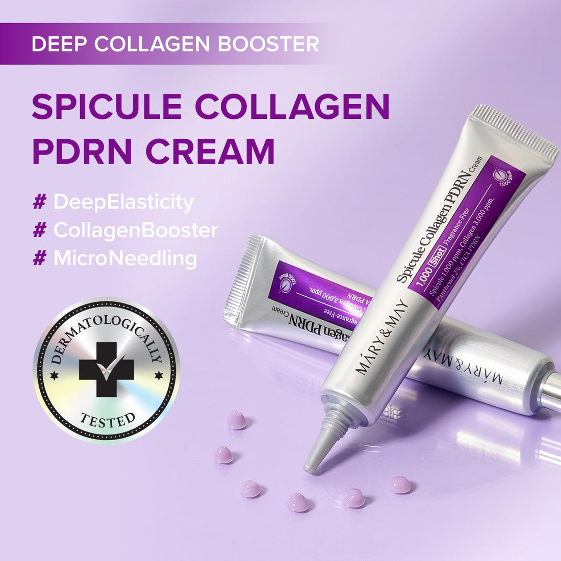 MARY & MAY - Spicule Collagen PDRN Cream - 15g