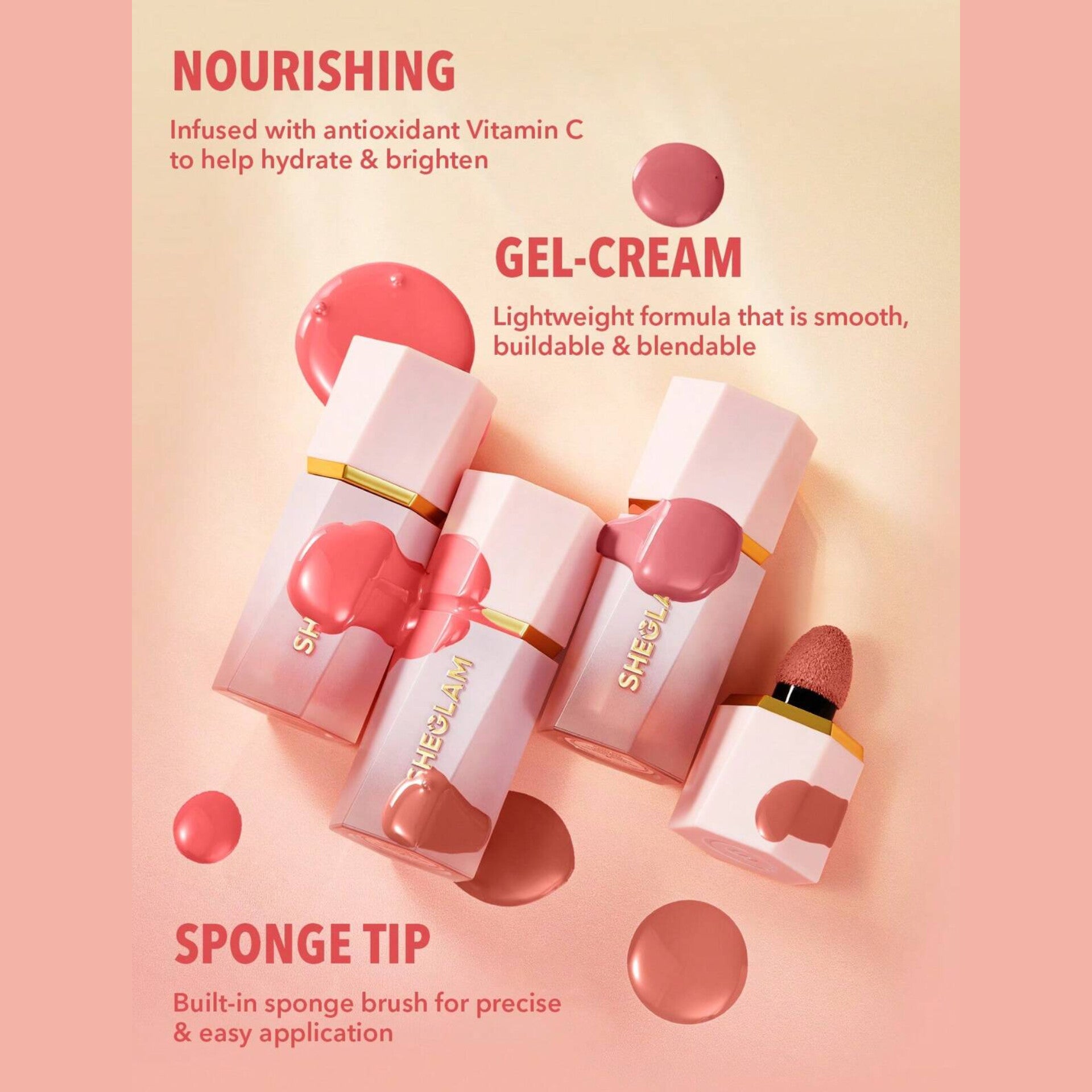 SHEGLAM - Color Bloom Liquid Blush - réf Love Cake