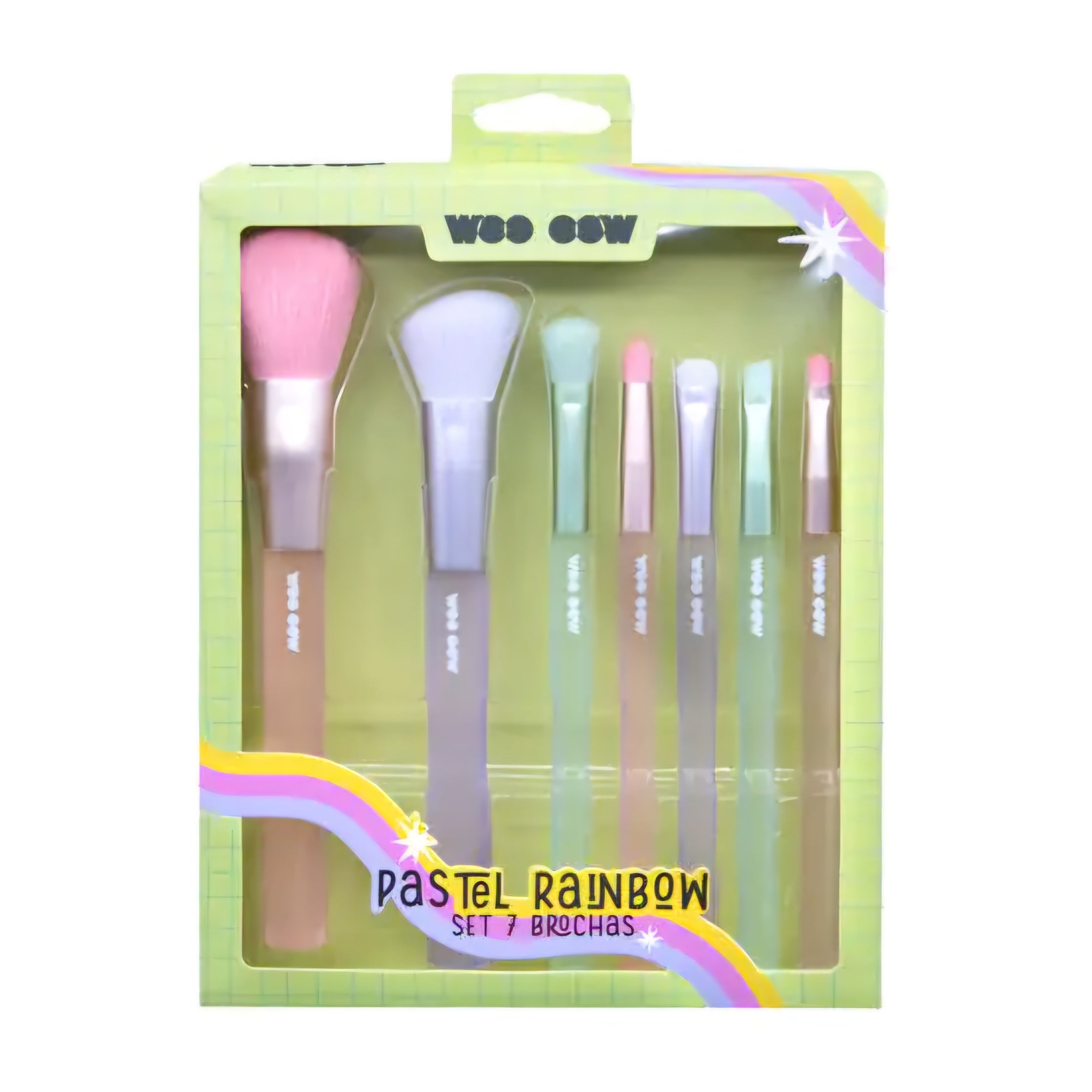 WOO OOW - Pastel Rainbow Brush ( 7pcs )