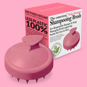BIOVENE - Masseur de Cuir Chevelu Biodégradable Conscient, Brosse de Shampooing