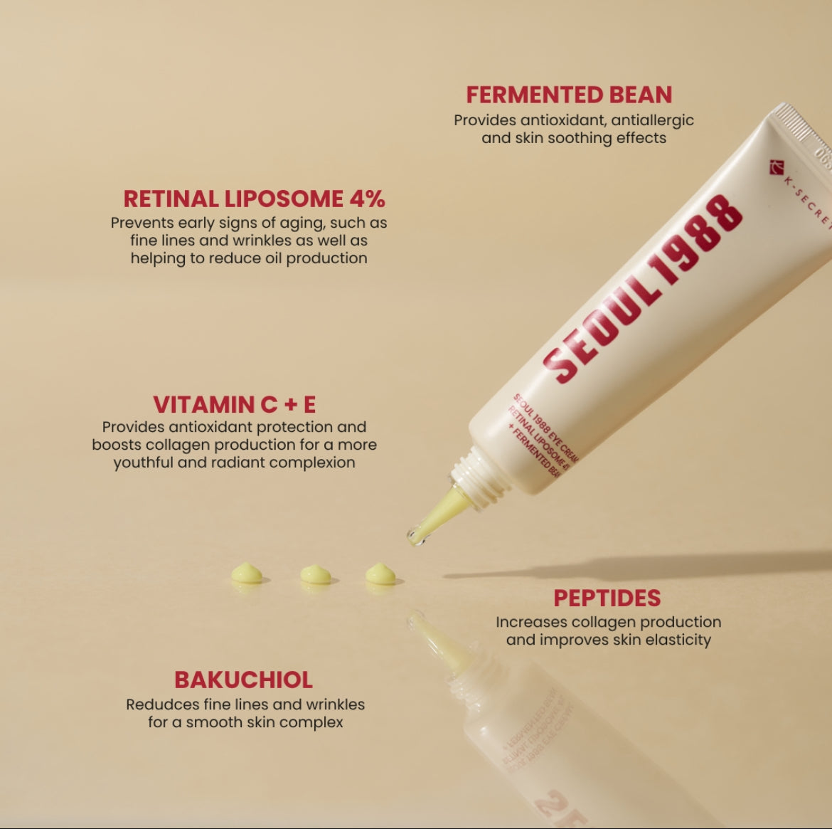 SEOUL 1988 - Eye Cream Retinal Liposome 4% + Fermented Bean - 30ml