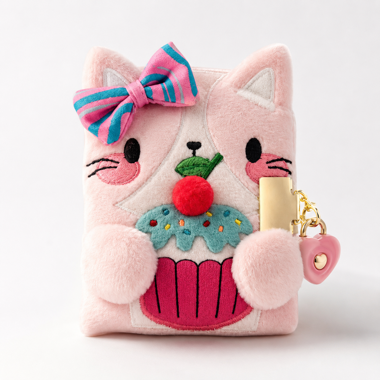 CLAIRE'S - MINI Journal Peluche + Cadenas + Stylo