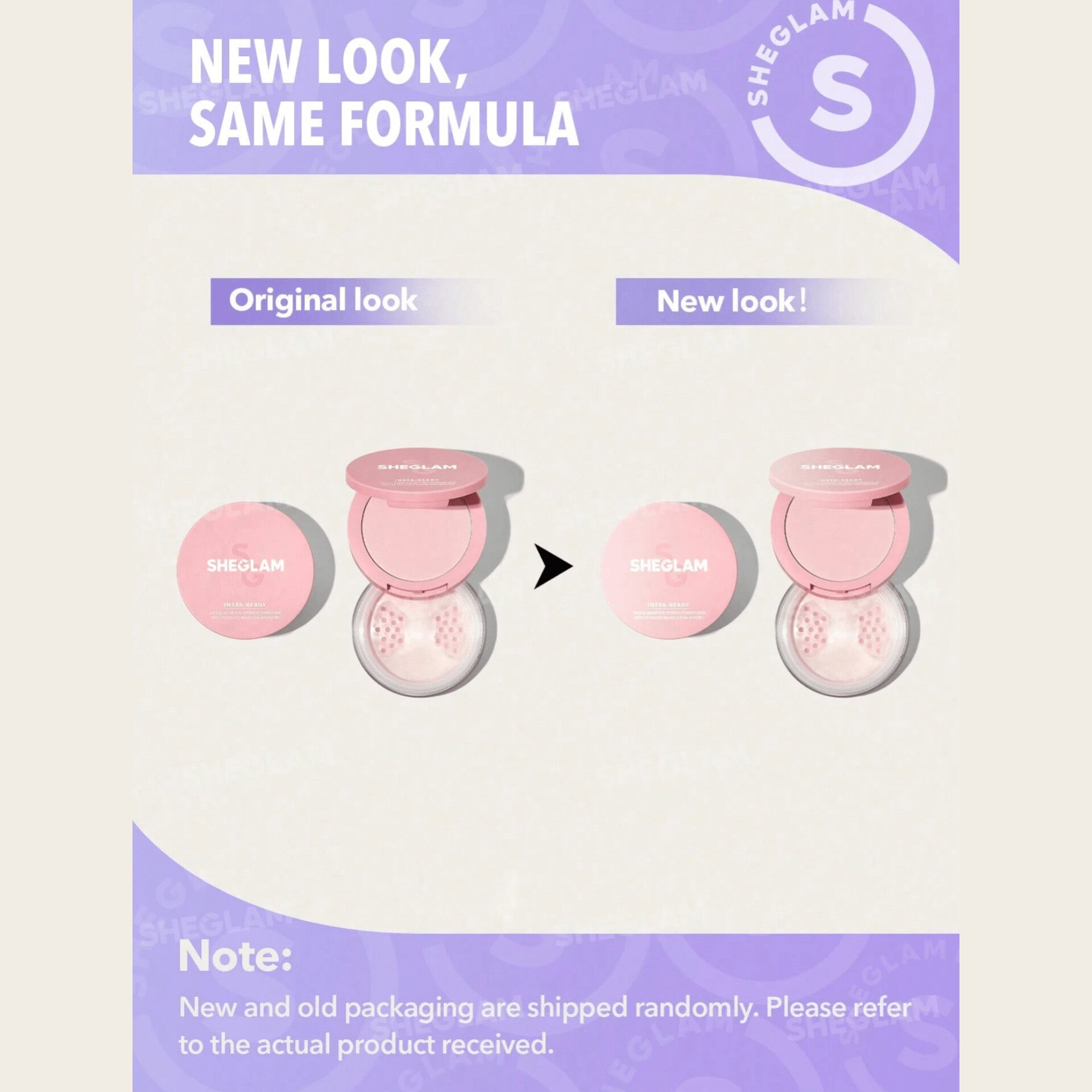 SHEGLAM - Insta Ready Face & Under Eye Setting Powder Duo - réf Bubblegum