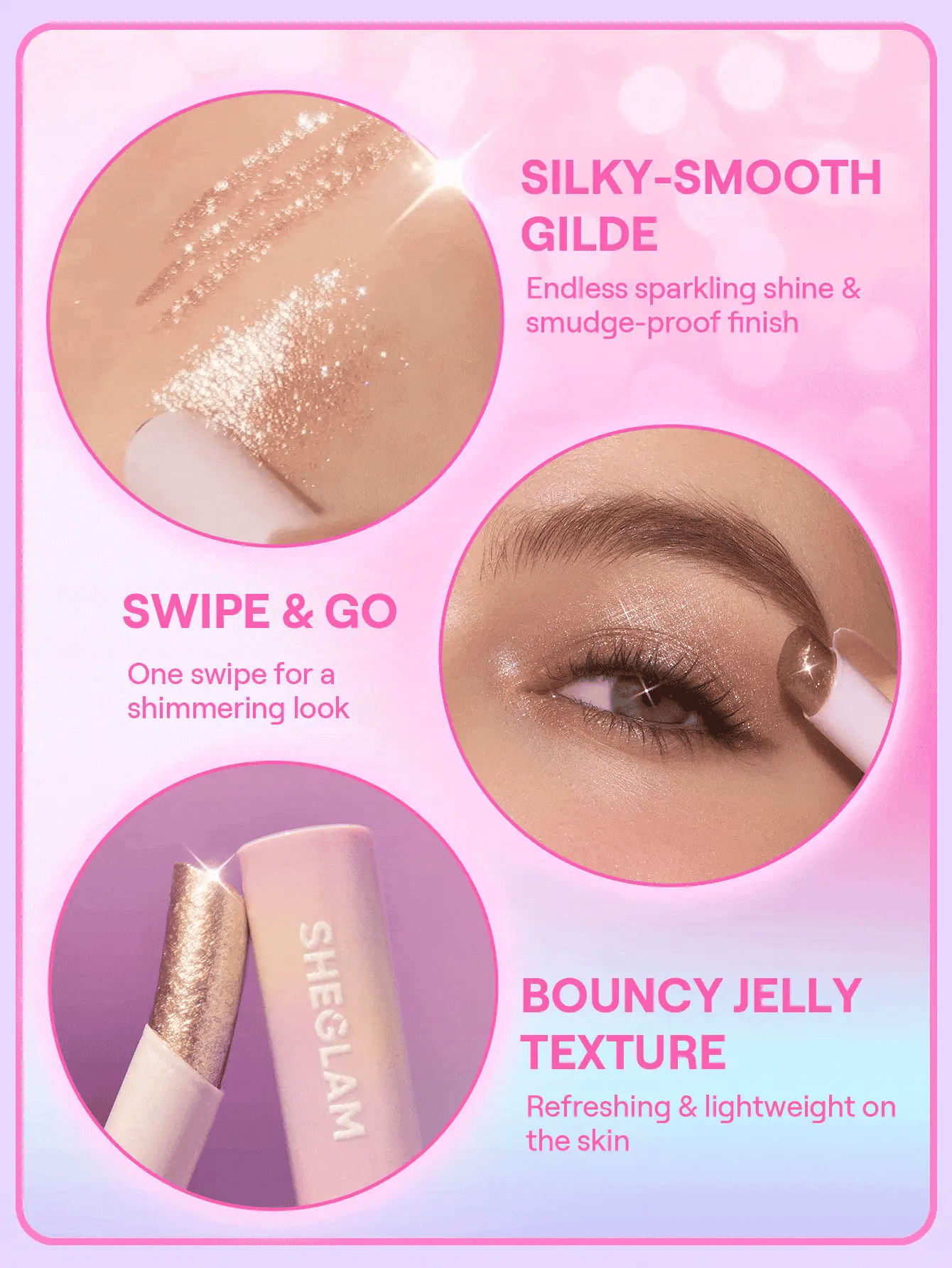 SHEGLAM - Crystal Jelly Glaze Stick - réf Bronze Dust