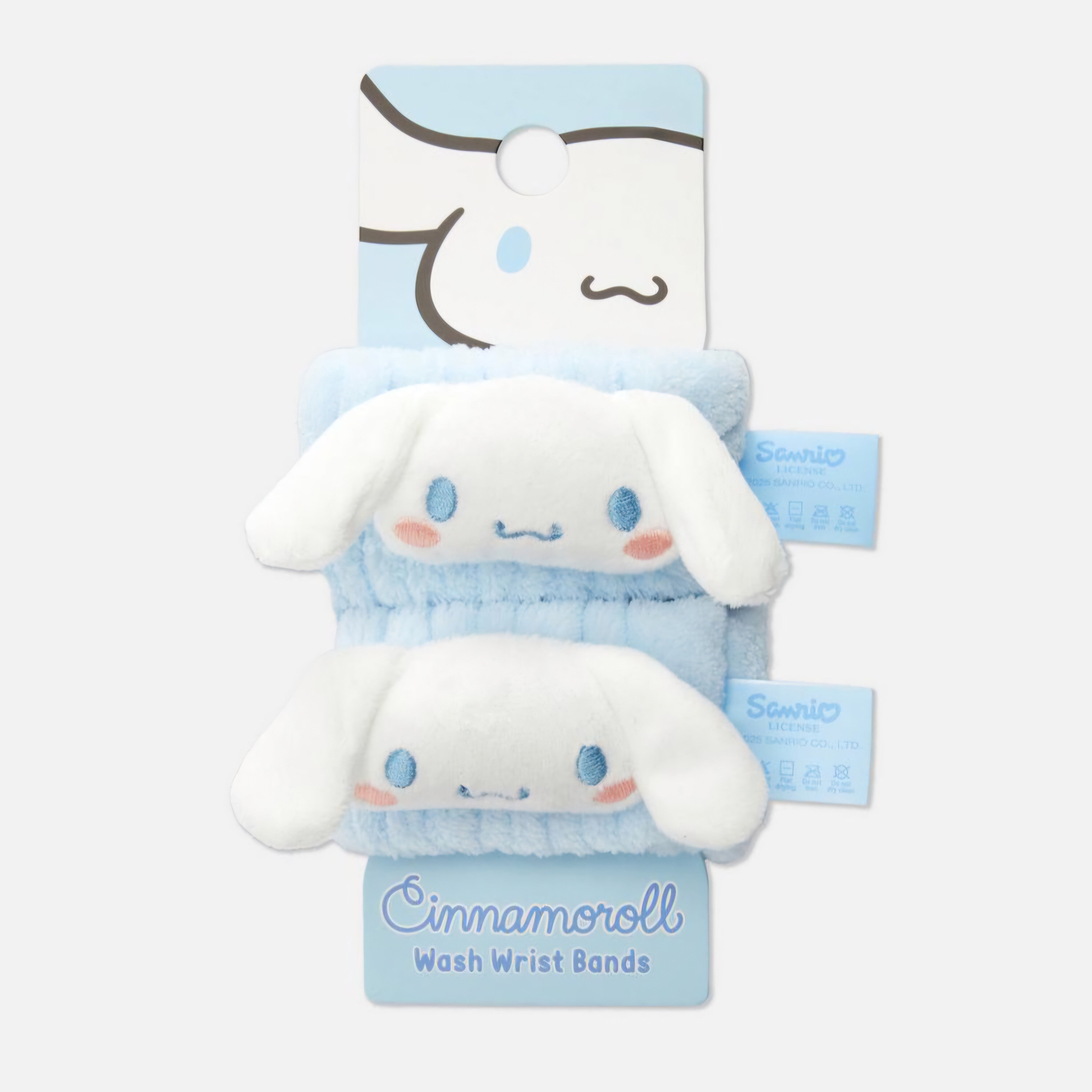 PRIMARK - Hello Kitty Cinnamoroll Beauty Wristbands, Wash Wrist Bands ( 2pcs )