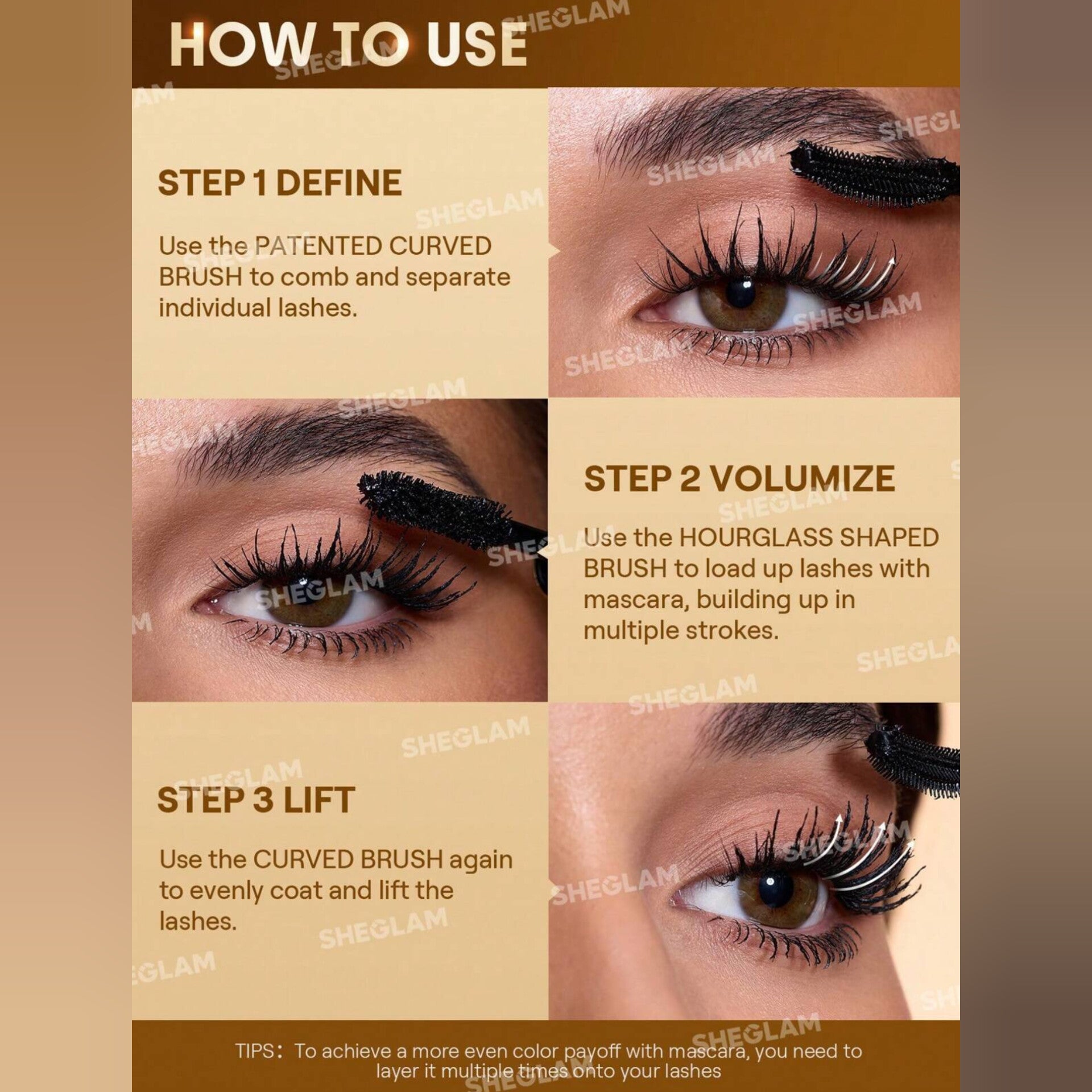 SHEGLAM - All In One 24K Multi Effect Waterproof Mascara Black