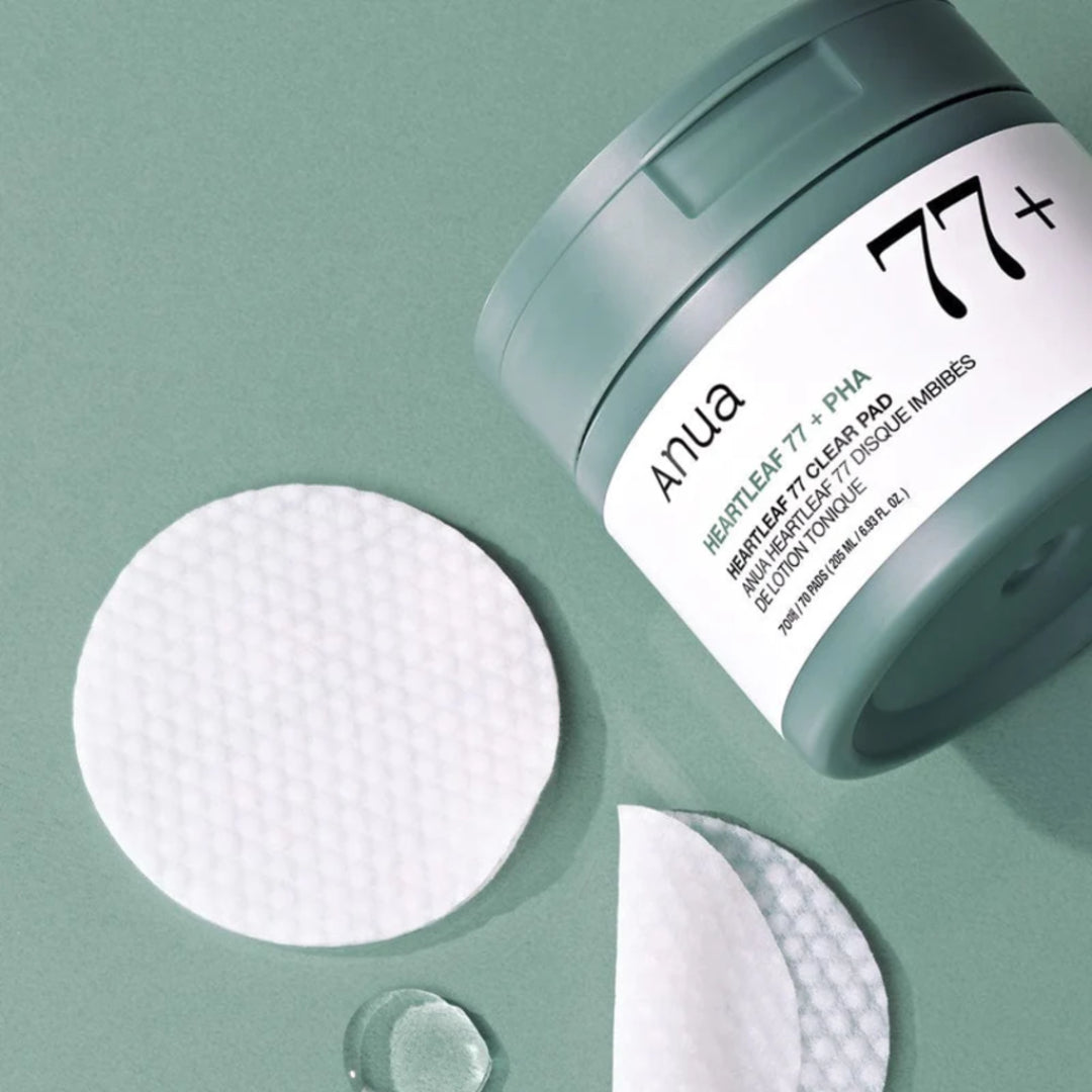 ANUA - Heartleaf 77% + PHA pour Peaux mortes - Exfoliation quotidienne - 70pads
