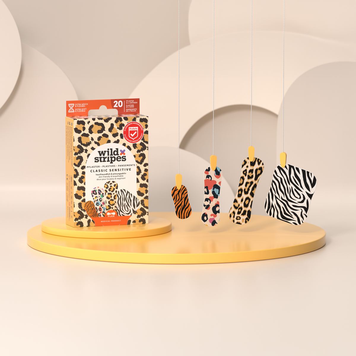 WILD STRIPES - Plasters Classic Sensitive ( 20pcs )