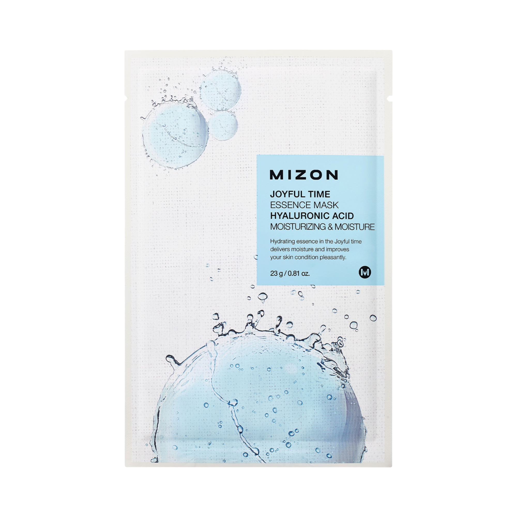 MIZON - Joyful Time Essence Mask - réf Hyaluronic Acid
