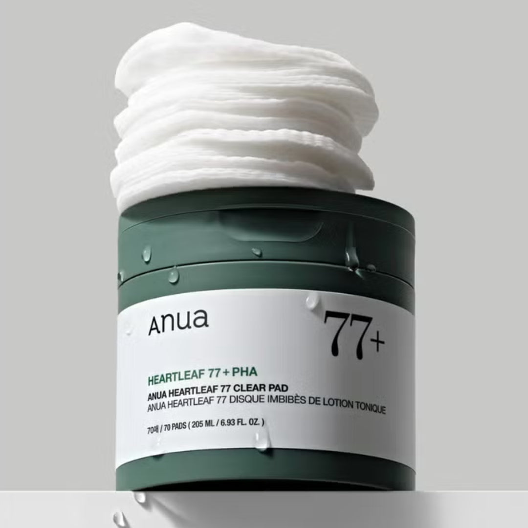 ANUA - Heartleaf 77% + PHA pour Peaux mortes - Exfoliation quotidienne - 70pads