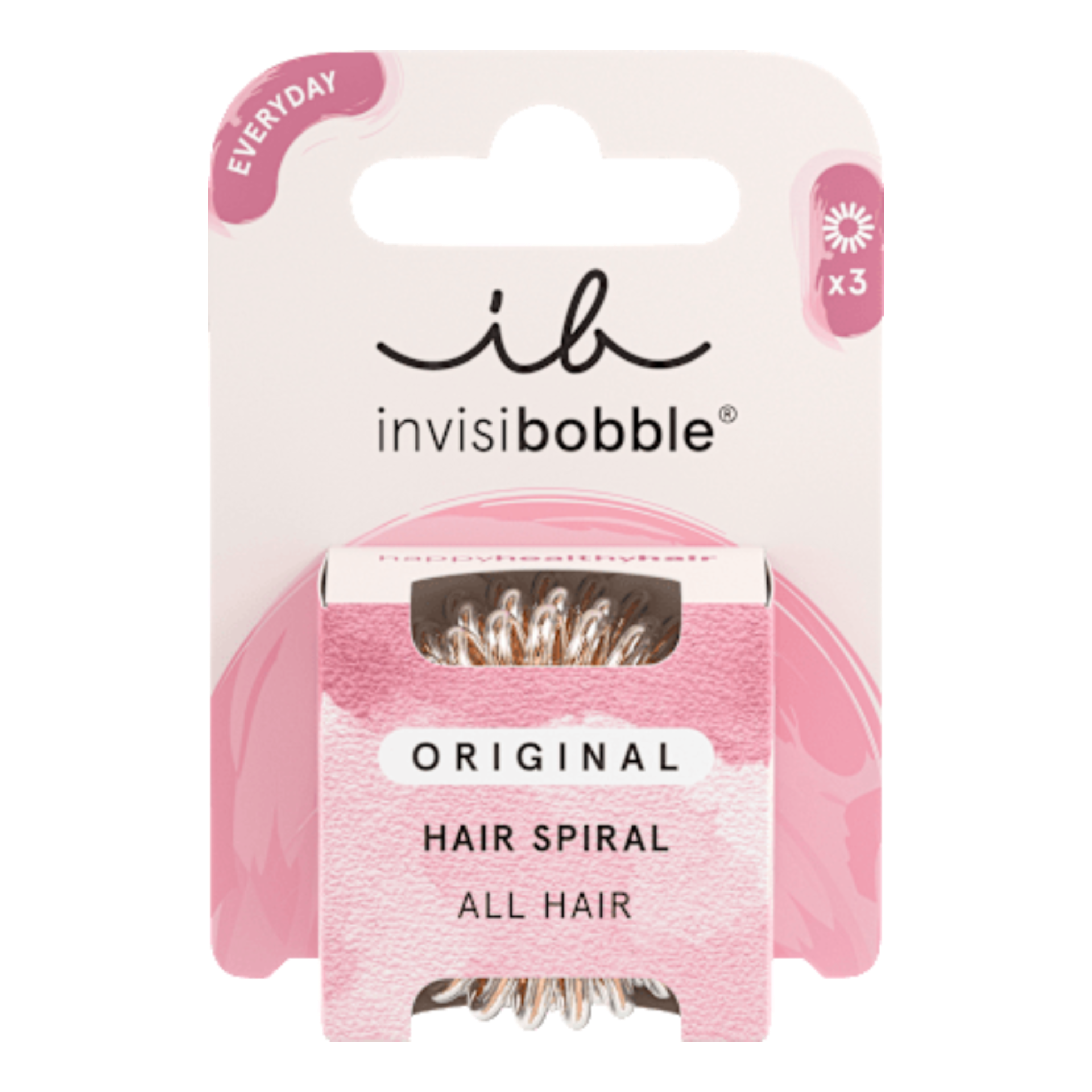 INVISIBOBBLE - Élastique à cheveux, Original Premium Pretzel - réf Bronze me Pretty ( 3pcs )