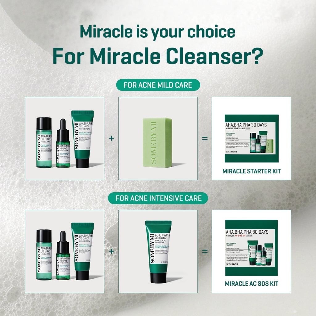 SOME BY MI - AHA BHA PHA 30 MIRACLE AC SOS KIT ( 4pcs MINI )