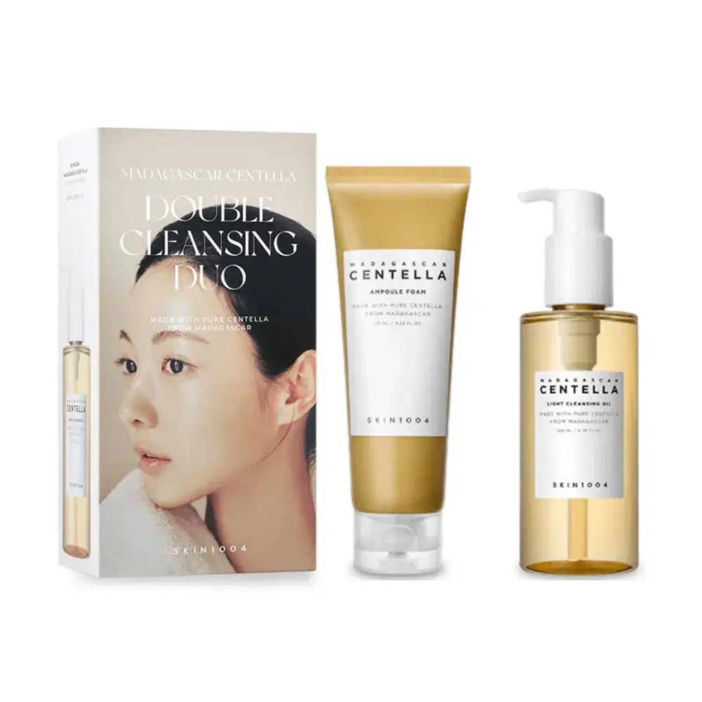 SKIN 1004 Madagascar Centella Double Cleansing Pack Cleansing Oil + Ampoule Foam (2pcs Full Size)