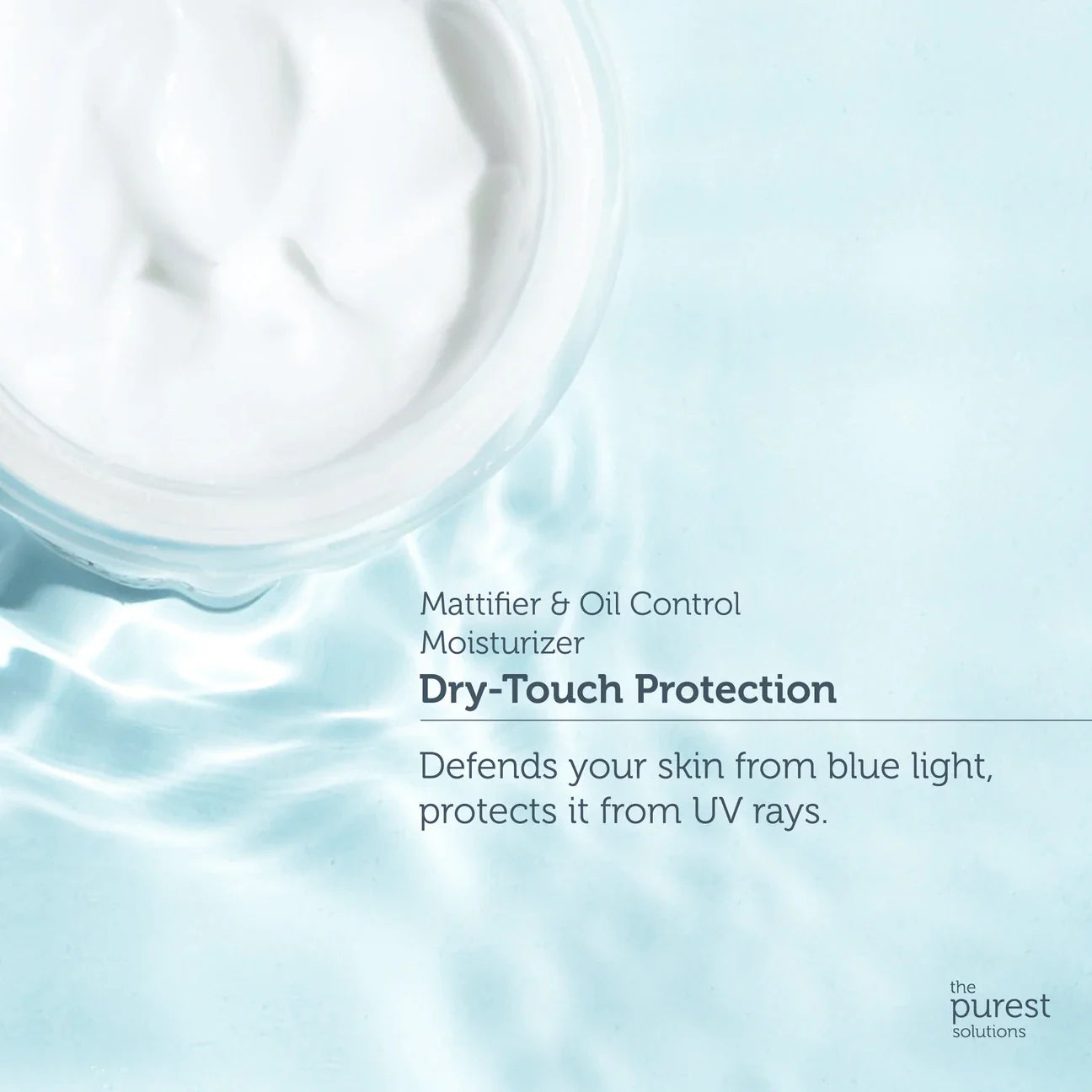 THE PUREST SOLUTIONS - Dry-Touch Protection Mattifier & Oil Control Moisturizer SPF 50+ - 50ml